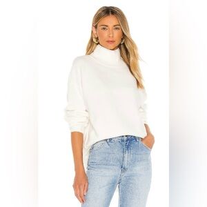 Free People Afterglow Mock Neck Sweater Ivory XS